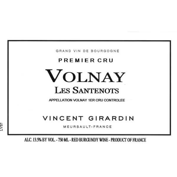 Girardin/Vincent Volnay 1er cru Santenots 2019