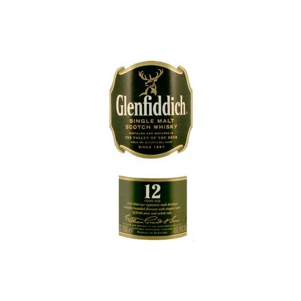 Glenfiddich 12 Year Single Malt Scotch Whisky