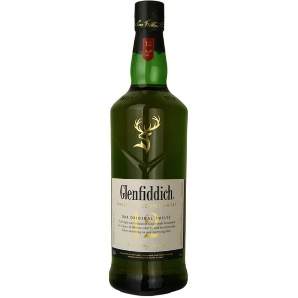 Glenfiddich 12yr Single Malt Scotch Whisky / Ltr