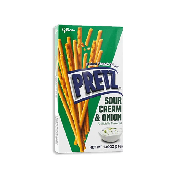 Glico Pretz Sour Cream & Onion Baked Snack Sticks