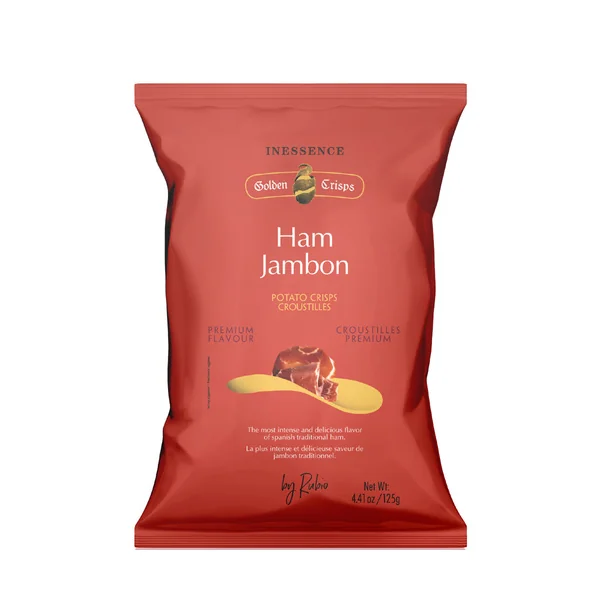 Golden Crisps Ham Jambon Potato Crisps Iberian Ham