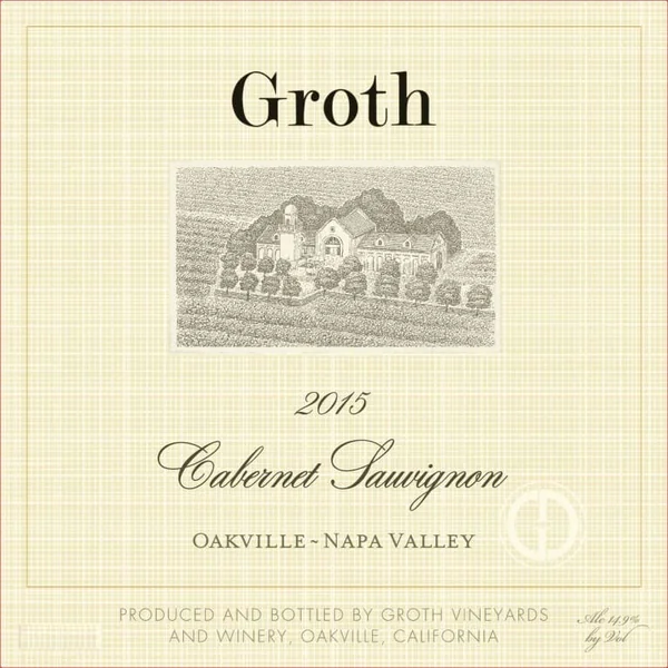 Groth Cabernet Sauvignon Oakville Napa Valley 2015 1.5L