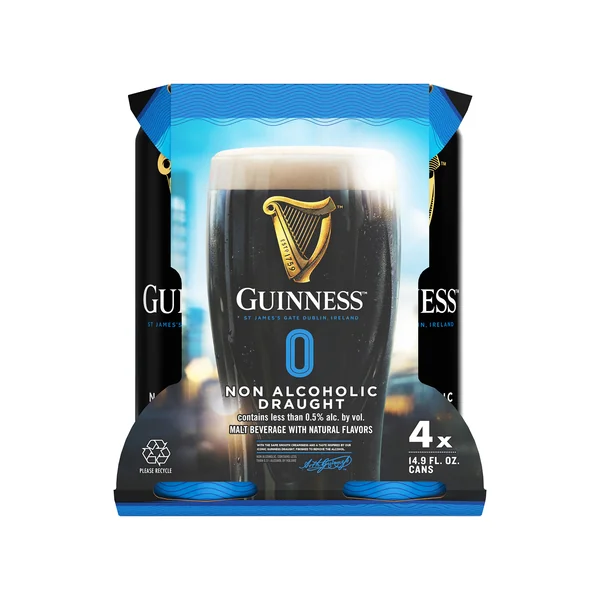 Guinness Draught 0 Alcohol Free • 4pk Can