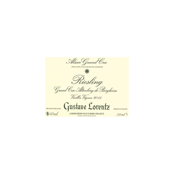 Gustave Lorentz Riesling Grand Cru Altenberg de Bergheim VV 2015 375ml