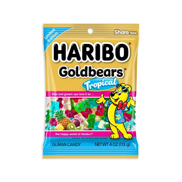 Haribo Tropical Bear Gummi Candy