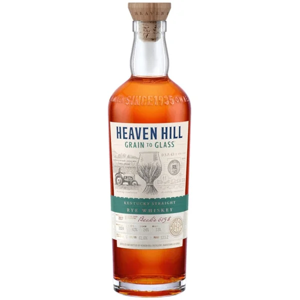 Heaven Hill Rye Whiskey Grain to Glass 700ml