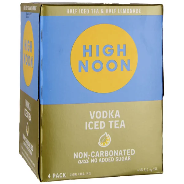High Noon Vodka Iced Tea & Lemonade Cans 4 Pk / 4-355mL