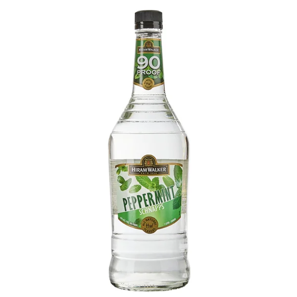 Hiram Walker Schnapps Peppermint 90@ 1.0Ltr