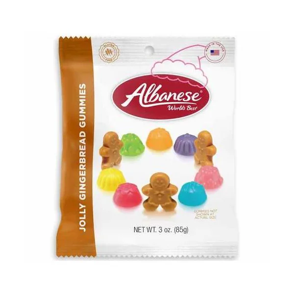 Holiday • Albanese Jolly Gingerbread Bears Gummie Candy
