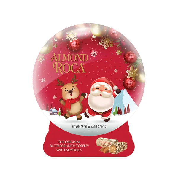 Holiday • Almond Roca Snow Globe Tin