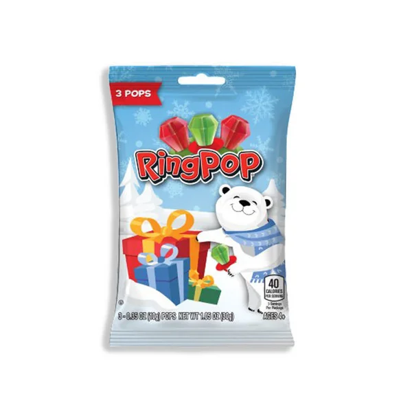 Holiday • Cristmas Ring Pop 3ct Bag