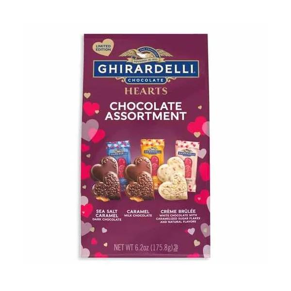 Holiday • Ghirardelli Assorted Heart Shaped Chocolates Large Bag