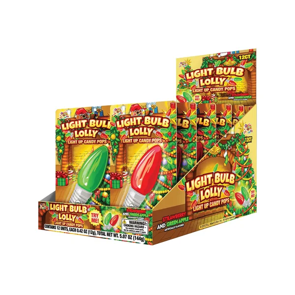 Holiday • Light Bulb Looly Light Up Candy Pops