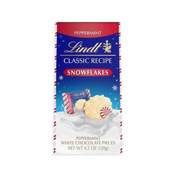 Holiday • Lindt Classic Bag • White Peppermint Snowflake
