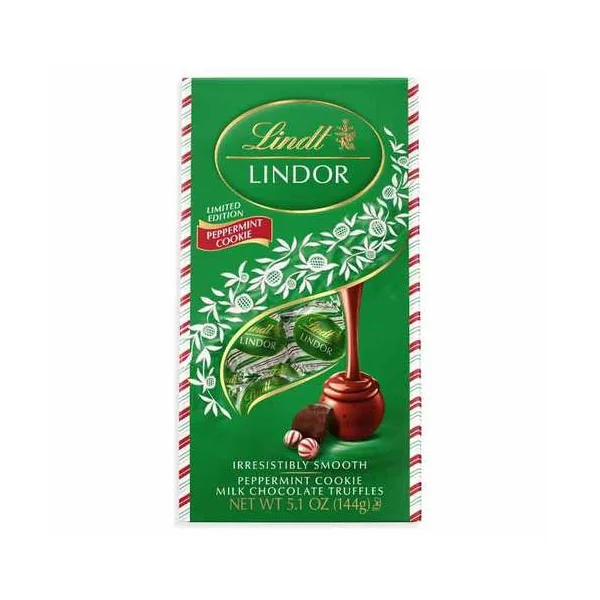 Holiday • Lindt Lindor Ball Bag – Milk Peppermint Cookie