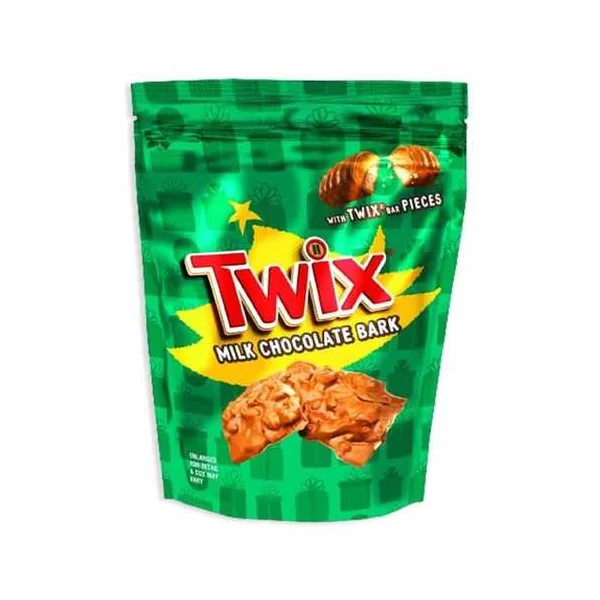 Holiday • Milk Chocolate Bark With Twix Candy