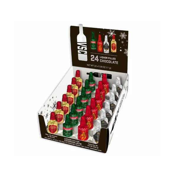 Holiday • Vsc Foil Wrapped Chocolates 24ct Bottles