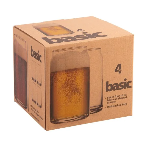 Home Essentials Basic • Beer Can Glasses 16 oz