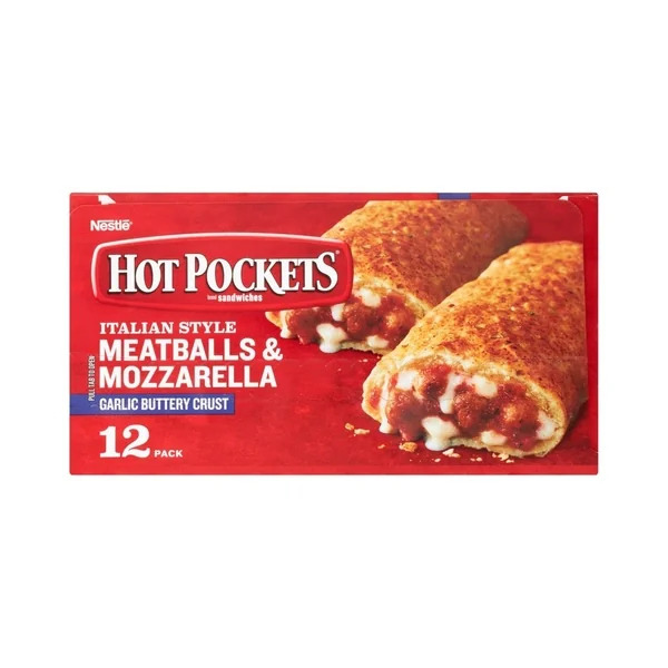 Hot Pockets Italain Style Meatballs & Mozzeralla Frozen Entree
