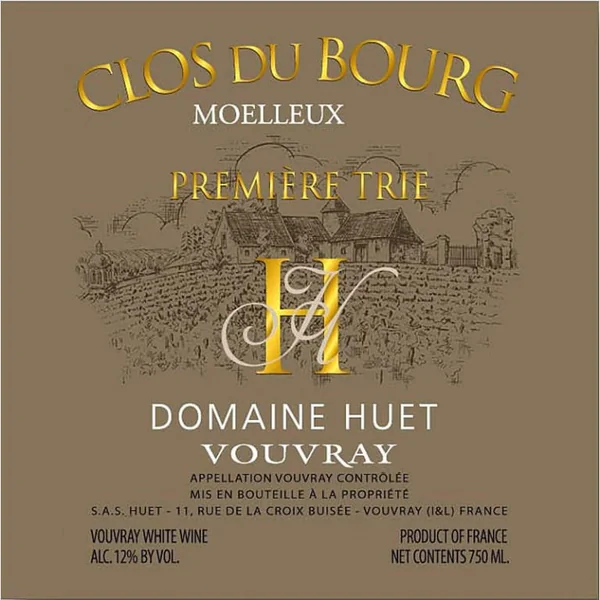 Huët Vouvray Clos du Bourg Moëlleux 1ère Trie 2020
