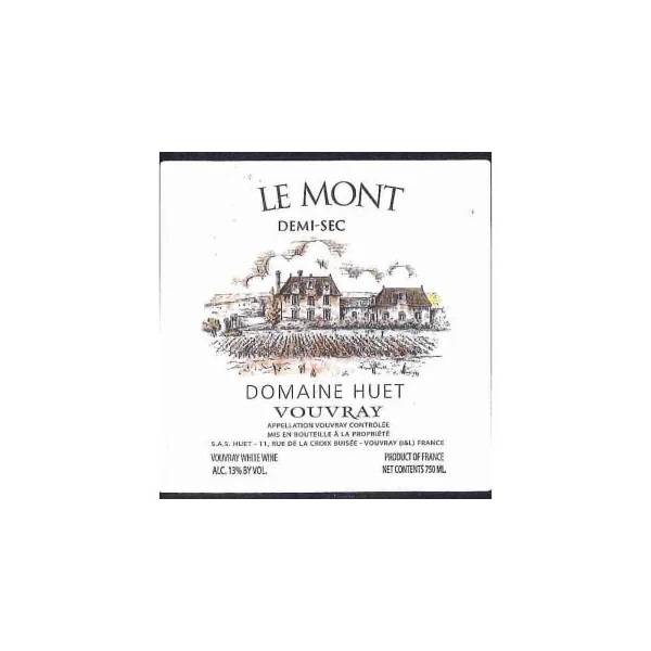 Huët Vouvray Le Mont Demi-Sec 1985