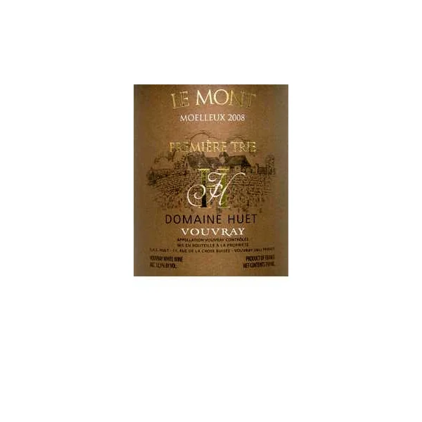 Huët Vouvray Le Mont Moelleux 1ère Trie 2008