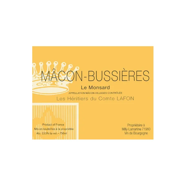Héritiers du Comte Lafon Mâcon-Bussières Le Monsard 2020