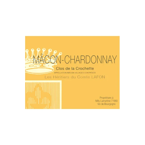Héritiers du Comte Lafon Mâcon-Chardonnay Clos de la Crochette 2020