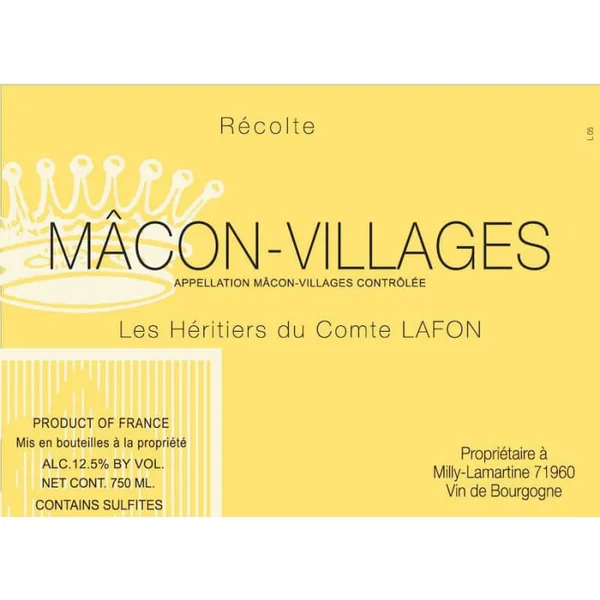 Héritiers du Comte Lafon Mâcon-Villages 2019
