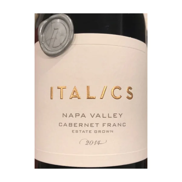 Italics Cabernet Franc Napa Valley Estate 2014
