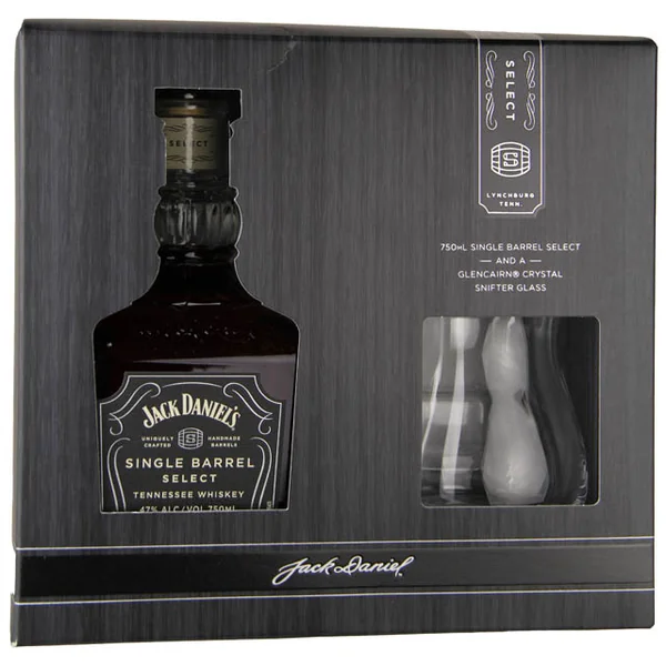 Jack Daniel's Single Barrel Tennessee Whiskey Gift Set with Snifter Glass / 750 ml
