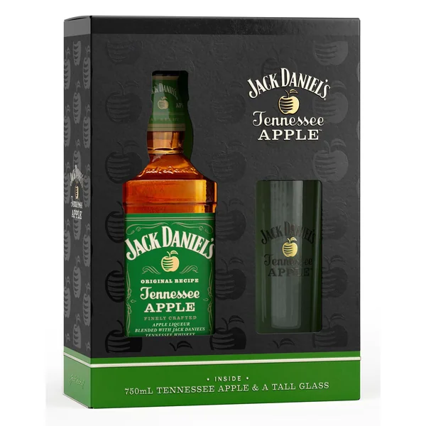Jack Daniel's Tennessee Apple Whiskey with Glass Gift Set