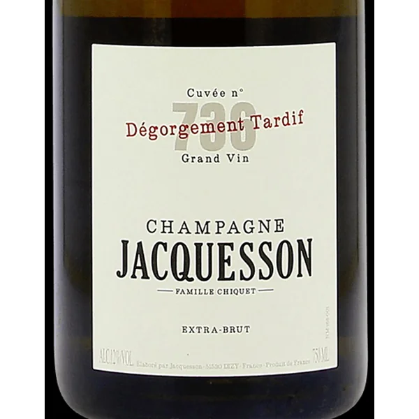 Jacquesson Extra Brut Champagne Cuvée 736 Dégorgement Tardif NV
