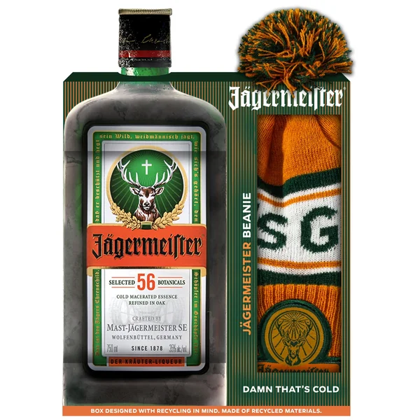 Jagermeister Liqueur with Beanie Gift Set