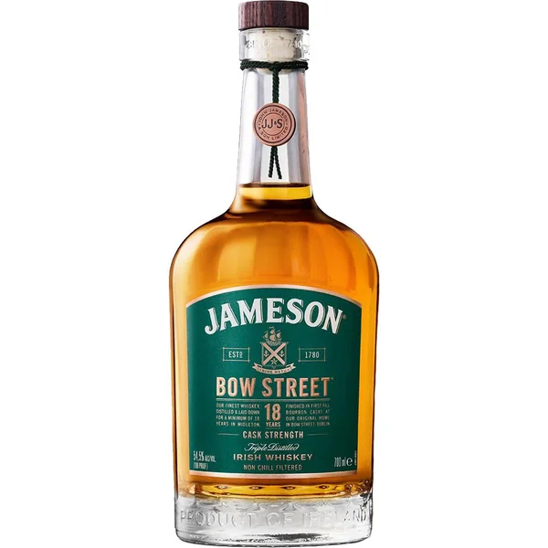 Jameson Irish Whiskey Bow Street 18 Year Old