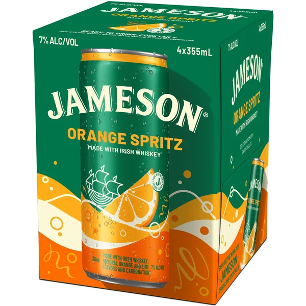 Jameson Orange Spritz Cocktail 4x355 mL Cans