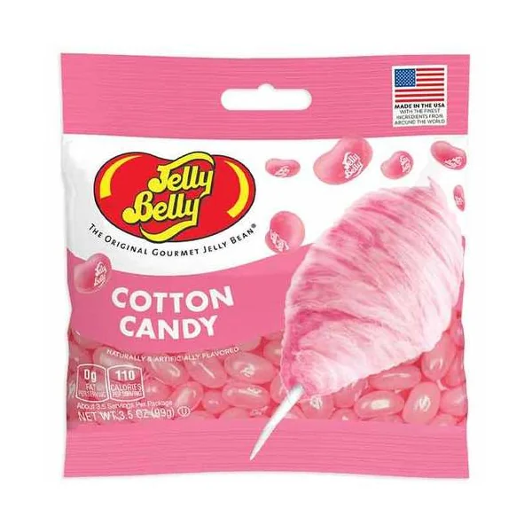Jelly Belly Cotton Candy Flavored Jelly Bean Candy In Bag