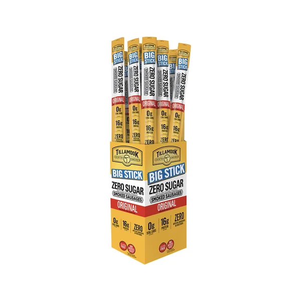 Jerky • Tillamook Zero Sugar Sausage Stick 24ct