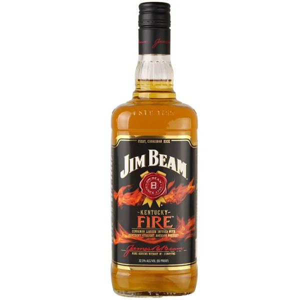 Jim Beam Kentucky Fire Flavored Bourbon Whiskey / Ltr