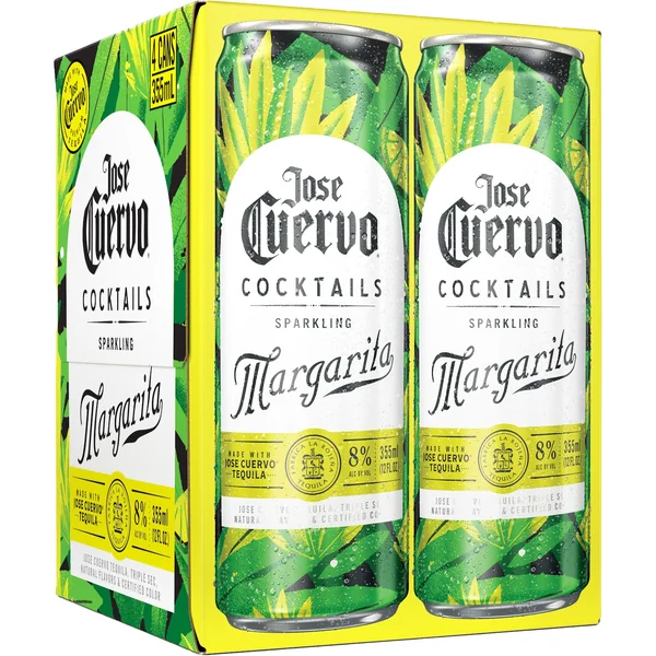 Jose Cuervo Sparkling Margarita Cocktail 4x355 mL Cans
