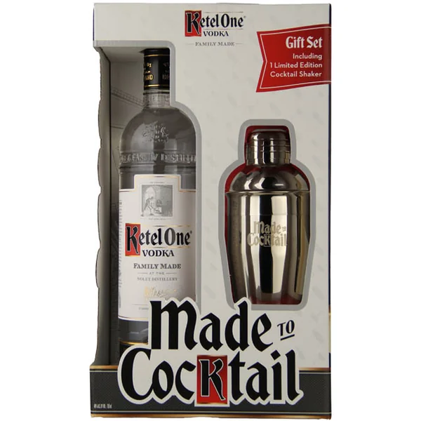 Ketel One Vodka Gift Set with Cocktail Shaker / 750 ml