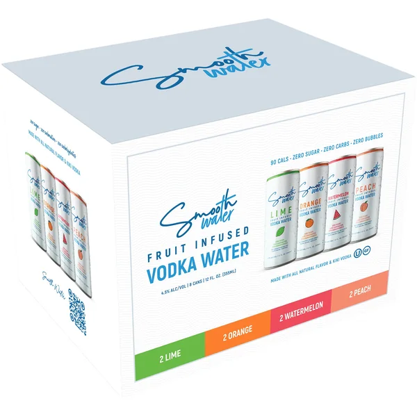 Kiki Vodka Smooth Water Cocktail Variety Pack 8x355 mL Cans