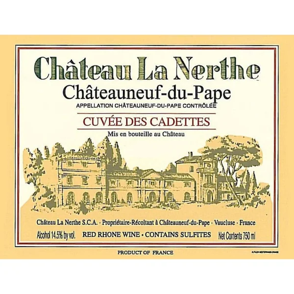 La Nerthe Châteauneuf-du-Pape Cuvée des Cadettes 2009
