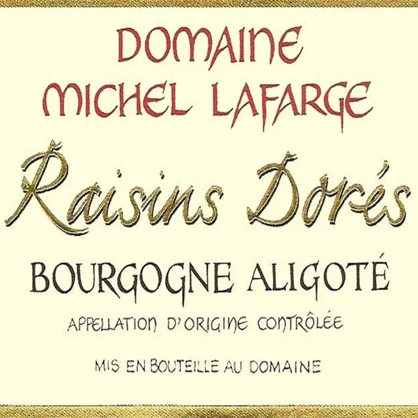Lafarge Bourgogne Aligoté Cuvée Raisins Dorés 2018
