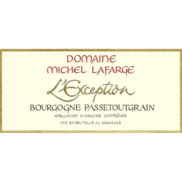 Lafarge Bourgogne Passetoutgrain l'Exception 2018