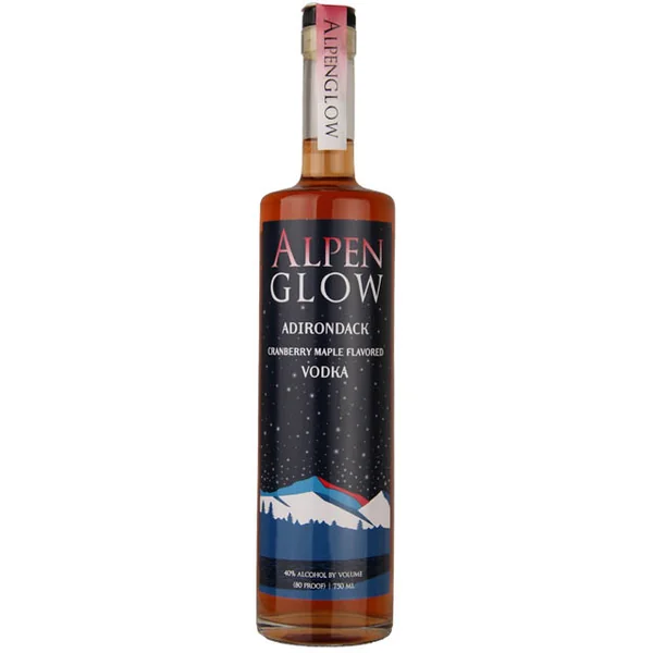 Lake Placid Distiling Alpen Glow Adirondack Cranberry Maple Flavored Vodka / 750mL