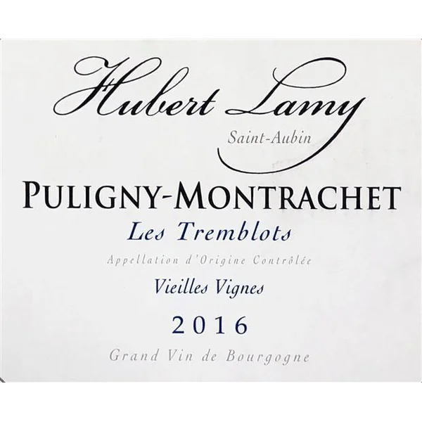 Lamy/Hubert Puligny-Montrachet Les Tremblots Vieilles Vignes 2016 1.5L