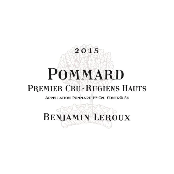 Leroux/Benjamin Pommard 1er cru Les Rugiens Hauts 2015