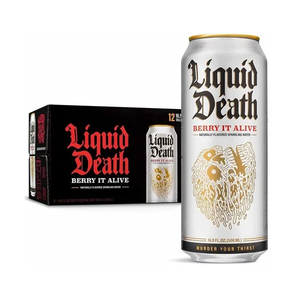 Liquid Death Water • Sparkling Berry 500 Ml