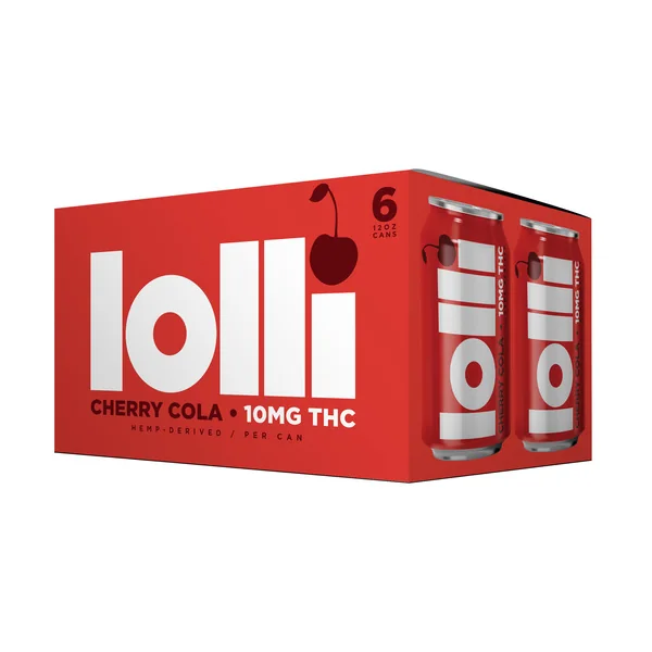 Lolli Cherry Cola 10mg Delta 9 • 6pk Can